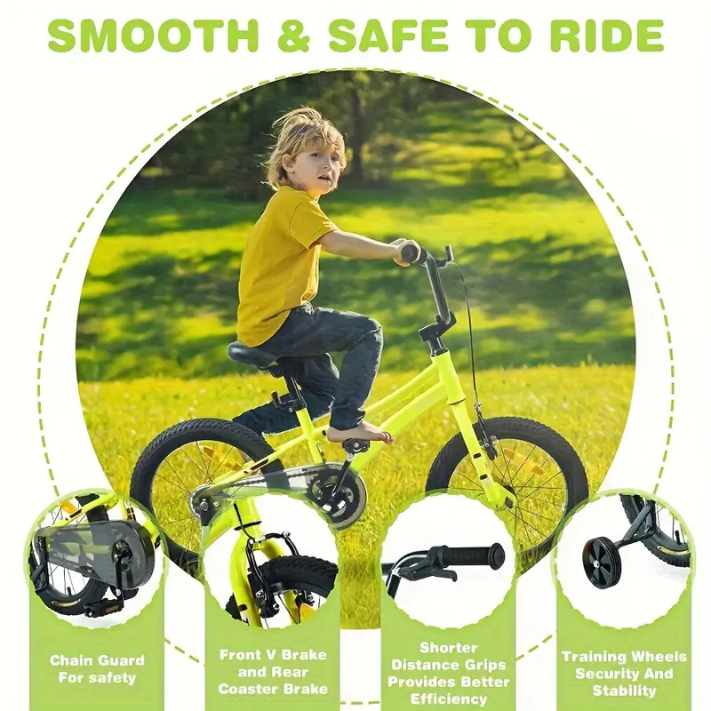 Kids Mountain Bike with Training Wheels - Image 4