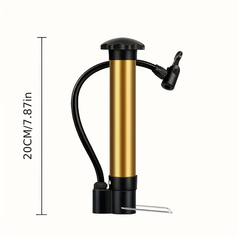 Golden Aluminum Alloy Floor Pump - Image 3