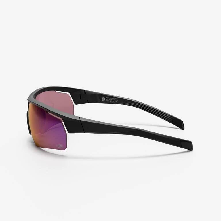 Adult Cycling Cat 3 High Definition Sunglasses Perf 100 Black - Image 4