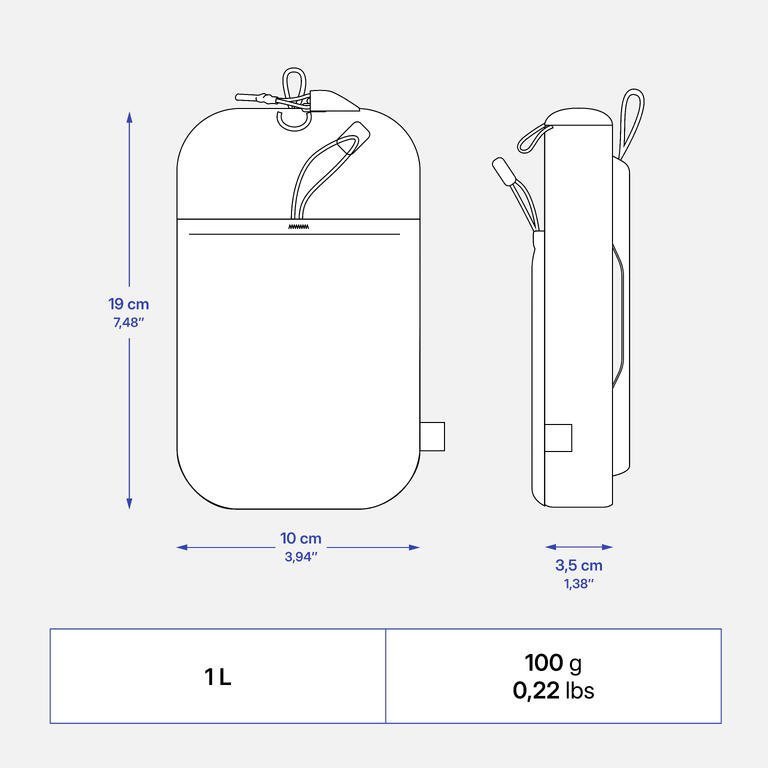 Waterproof Detachable Bag, NH500 Travel Black - Image 4